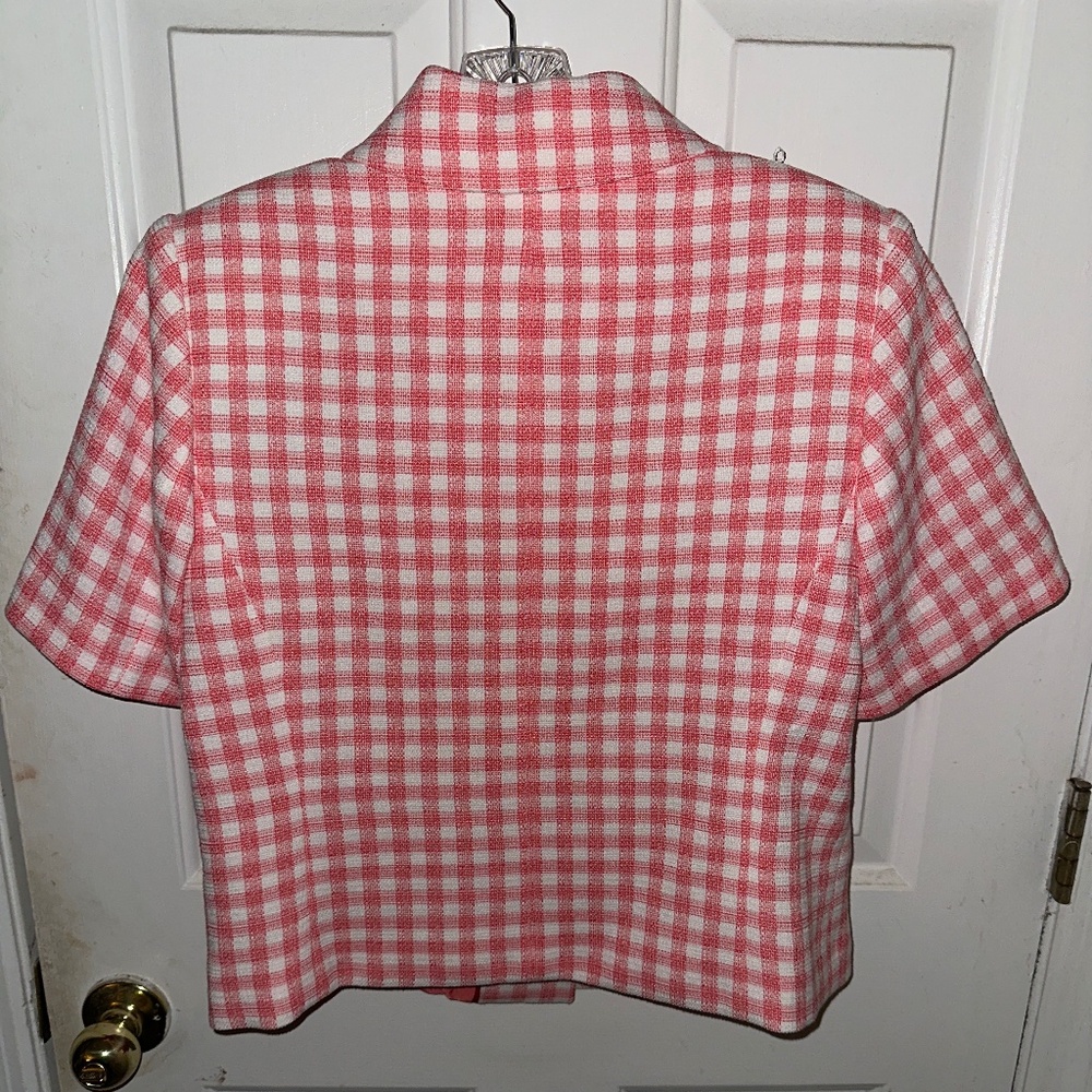 Tommy Hilfiger Pink Gingham Blazer (never worn) - Picture 2 of 3